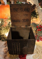 Log Cabin Long Island Havana Cigar Box Putz Sheep Gathering