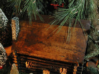 Antique Artisan Made Primitive Log Cabin from Virginia's Eastern Shore Fabulous Folk Art Appeal