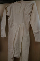 Vintage Child's Long Johns Union Suit Creamy Beige Neat