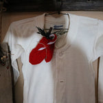 Vintage Child's Long Johns Union Suit Creamy Beige Neat