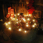 Early Measure with Bail Handle in Sage Green Paint Large Size christmas Greens Lights Up