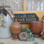 Antique Primitive Mortar and pestle For Your Buttery