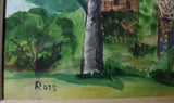 Painting Pennsylvania Water Color Landscape Signed