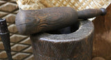 Hand Carved Mortar and Pestle Gorgeous Patina