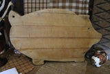 Pig Cutting Board with Towel