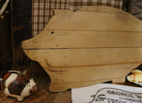 Pig Cutting Board with Towel