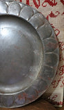 Tin Plate Calico Strawberries Fluted Candle Holder
