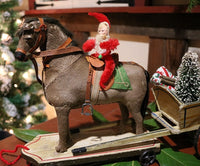Horse Pull Toy and Paint Decorated Cart Fantastic