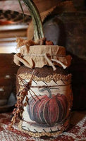 Primitive Autumn Fall Soy Jar Candle Unique