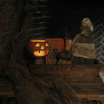Primitive Halloween Cheesebox Whisk Broom 1911 Bone Chilling Fertilizer Booklet Pumpkin Gathering