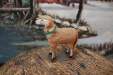 German Santa Putz Sheep Bottle Brush Tree Gathering Festive