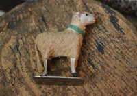 German Santa Putz Sheep Bottle Brush Tree Gathering Festive