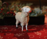 Putz Sheep in Old Spice Caddy Neat Christmas Gathering
