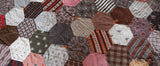 Tied Prairie Quilt Honeycomb Pattern Colorful