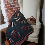 Wool Hand Tied Quilt Bold Fan Design Cozy