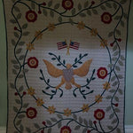 Quilt Eagle and Flower Design Vibrant Colors