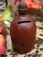 Redware Penny Bank Strong Color