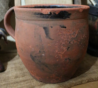Early Hearth Cooking Pennsylvania Redware Pot