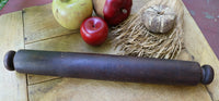 Late 19th Century Carved Rolling Pin Great Patina