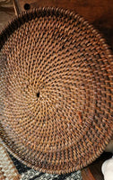 Pennsylvania Rye Straw Lidded Basket Rare