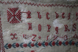 Dutch Sampler 19th Century Marking and Pictorial