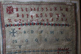Dutch Sampler 19th Century Marking and Pictorial