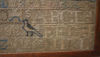 Early Sampler 1830 Miss Mary with Floral and Bird Motifs