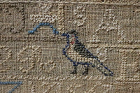 Early Sampler 1830 Miss Mary with Floral and Bird Motifs