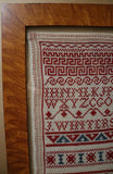 Dutch Marking Sampler Dated 1914 Red White Blue Charming