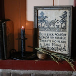 Sampler Endearing Home Saying and Push Up Tole Candlestick