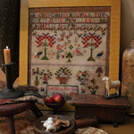 English Pictorial Marking School Girl Sampler signed and Dated Gorgeous