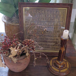 Antique Sampler dated 1839 with Religious Verse