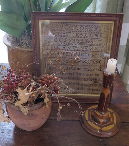 Antique Sampler dated 1839 with Religious Verse