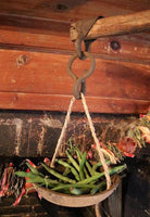 Primitive Hanging Scale With Gourd Bowls Fabulous