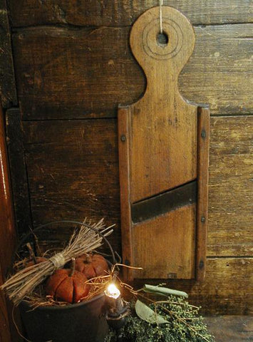 Antique Slaw Cutter with Lollipop Handle Square Nails Found on Virginia's Eastern Shore