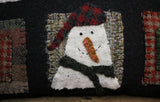 Cozy Snowman Pillow Handcrafted Winter Fun