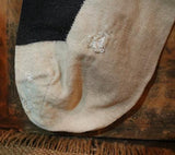 Early Black Stockings Socks with Make ~Do Repairs Great for the Holidays
