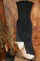 Early Black Stockings Socks with Make ~Do Repairs Great for the Holidays