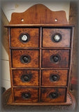 Spice Box Cabinet Eight Drawers All Marked