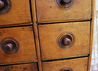 19th Century Spice Cabinet with Lettering