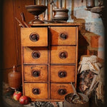 19th Century Spice Cabinet with Lettering