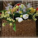 Wall Basket with Spring Flowers