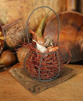 Birds Eye Maple Breadboard Wire Basket Kitchen Gathering