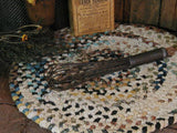 Old Bowl Wire Whisk Braided Rug and Eggs Farmhouse Gathering
