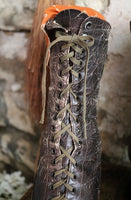 Witches Boots Two Toned Victorian Lace Up Transitional