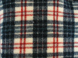 Old Wool Lap Blanket Hand Woven Red White and Blue