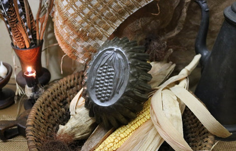 Tin Jelly Mold Corn Pattern