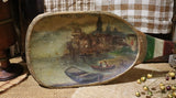 Carved Spoon with Hand Painted Italy Scene